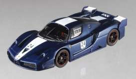 Ferrari  - 2006 blue W/white stripes - 1:43 - Hotwheels Elite - mvN5606 - hwmvN5606 | Toms Modelautos