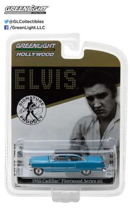 Cadillac  - Fleetwood Series 60 *Elvis* 1955 blue - 1:64 - GreenLight - 44760A - gl44760A | Toms Modelautos