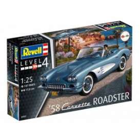 Corvette  - 1958  - 1:25 - Revell - Germany - 07037 - revell07037 | Toms Modelautos