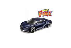 Bugatti  - Chiron dark blue - 1:43 - Bburago - 30348db - bura30348db | Tom's Modelauto's