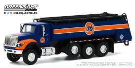 International  - WorkStar Tanker Truck 2018 blue/orange/white - 1:64 - GreenLight - 45100A - gl45100A | Toms Modelautos