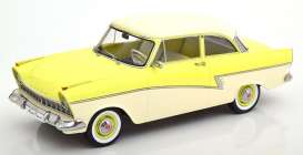 Ford  - Taunus 1957 light yellow/white - 1:18 - KK - Scale - 180273 - kkdc180273 | Toms Modelautos