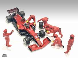 Figures diorama - Team Red #3 2020 red - 1:18 - American Diorama - 76556 - AD76556 | Toms Modelautos