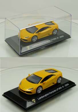 Lamborghini  - Huracan LP610-4 2014 yellow - 1:43 - Magazine Models - magSCHuracan | Toms Modelautos