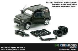 Suzuki  - Jimny JB43 1998 dark grey - 1:64 - BM Creations - 64B0051 - BM64B0051 | Toms Modelautos