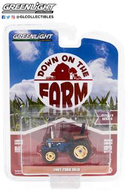 Tractor  - 1987 blue - 1:64 - GreenLight - 48050D - gl48050D | Toms Modelautos