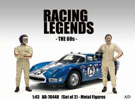Figures  - Racing Legends 60's  - 1:43 - American Diorama - 76448 - AD76448 | Toms Modelautos