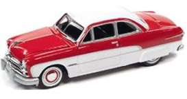 Ford  - Coupe 1950 Red/White - 1:64 - Racing Champions - RCSP024 - RCSP024 | Tom's Modelauto's