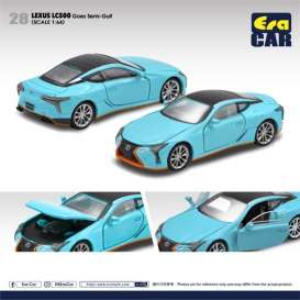 Lexus  - LC500 2022 blue/orange - 1:64 - Era - LS21LC2801 - EraLS21LC2801 | Toms Modelautos