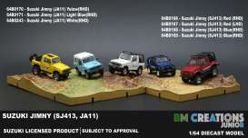Suzuki  - Jimny SJ413 blue - 1:64 - BM Creations - 64B0168 - BM64B0168rhd | Toms Modelautos