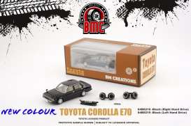 Toyota  - Corolla E70 black - 1:64 - BM Creations - 64B0218 - BM64B0218RHD | Toms Modelautos