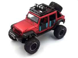 non  - Off Road 4x4 Jeep metallic red - 1:24 - Golden Wheel - 9219 - GW9219r | Toms Modelautos