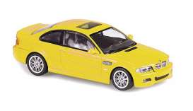 BMW  - M3 E46 2001 yellow - 1:43 - Maxichamps - 940020021 - mc940020021 | Tom's Modelauto's