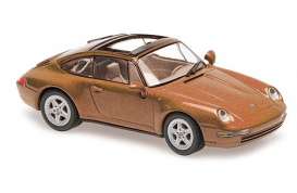 Porsche  - 911 Targa 1995 orange-red - 1:43 - Maxichamps - 940063061 - mc940063061 | Toms Modelautos