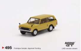 Range Rover  - 1971 gold - 1:64 - Mini GT - 00495-l - MGT00495Lhd | Tom's Modelauto's