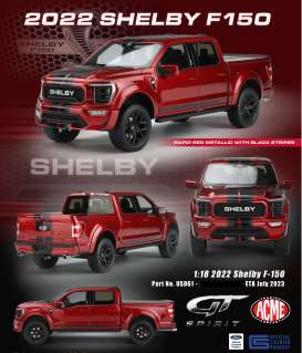 Ford Shelby - F-150 2022 red/black - 1:18 - Acme Diecast - US061 - GTUS061 | Toms Modelautos