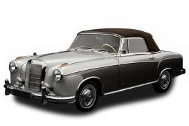 Mercedes Benz  - 220SE Cabrio 1960 grey/dark grey - 1:18 - SunStar - 3593 - sun3593 | Tom's Modelauto's