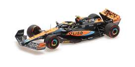 McLaren  - MCL60 2023 orange/blue/black - 1:43 - Minichamps - 537234304 - mc537234304 | Toms Modelautos