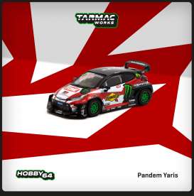 Toyota  - Yaris black/red - 1:64 - Tarmac - T64-080-MON - TC-T64-080MON | Tom's Modelauto's