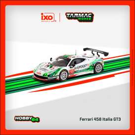 Ferrari  - 458 white/green - 1:64 - Tarmac - T64-074-16SPA49 - TC-T64-074-16SPA49 | Tom's Modelauto's