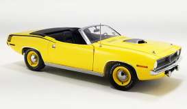 Plymouth  - Cuda Convertible 1970 yellow - 1:18 - Acme Diecast - 1806129 - acme1806129 | Toms Modelautos