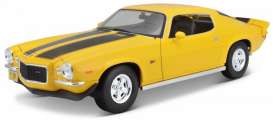 Chevrolet  - Camaro Z/28 1971 yellow/black - 1:18 - Maisto - 31131y - mai31131Y | Tom's Modelauto's