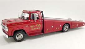 Dodge  - D300 Ramp Truck 1970 candy apple red - 1:18 - Acme Diecast - 1801915 - acme1801915 | Toms Modelautos