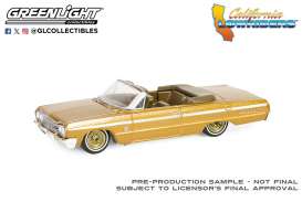 Chevrolet  - Impala Convertible 1964 gold - 1:64 - GreenLight - 63050D - gl63060D | Toms Modelautos