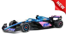 Alpine  - A523 2023 blue/pink - 1:18 - Solido - 1808805 - soli1808805 | Toms Modelautos