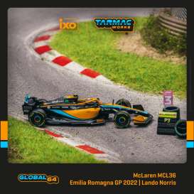McLaren  - MCL36 orange/blue/black - 1:64 - Tarmac - T64G-F041-LN1 - TC-T64G-F041LN1 | Toms Modelautos