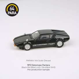 De Tomaso  - Pantera 1972 black - 1:64 - Para64 - 55641 - pa55641lhd | Tom's Modelauto's