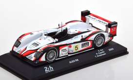 Audi  - R8 #5 2004 silver/red - 1:43 - Magazine Models - spalm2004 | Toms Modelautos