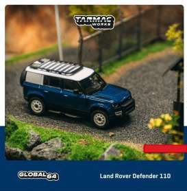 Land Rover  - Defender 110 blue - 1:64 - Tarmac - T64G-020-BL - TC-T64G020BL | Toms Modelautos