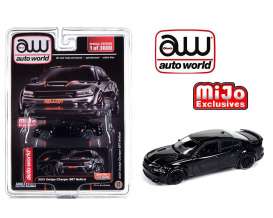 Dodge  - Charger SRT Hellcat 2021 black/orange  - 1:64 - Auto World - CP8085 - AWCP8085 | Toms Modelautos