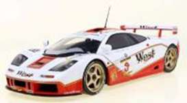 McLaren  - F1 GT-R 1995 white/red - 1:18 - Solido - 1804107 - soli1804107 | Toms Modelautos