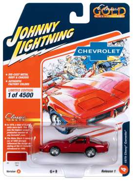 Chevrolet  - Corvette 1979 red - 1:64 - Johnny Lightning - SP324A - JLSP324A | Tom's Modelauto's