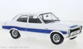 Ford  - Escort 1973 white/blue - 1:18 - MCG - 18385 - MCG18385 | Tom's Modelauto's