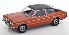 Ford  - Taunus GXL Coupe 1971 brown/black - 1:18 - KK - Scale - KKDC181006 - kkdc181006 | Tom's Modelauto's