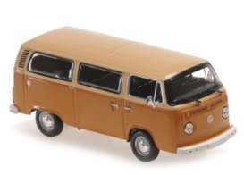 Volkswagen  - T2 Bus 1972 beige/brown - 1:43 - Maxichamps - 940053001 - mc940053001 | Tom's Modelauto's
