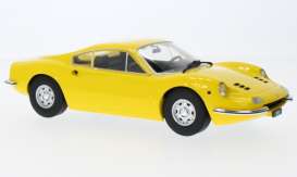 Ferrari  - Dino 246 GT 1969 yellow - 1:18 - MCG - 18168 - MCG18168 | Tom's Modelauto's