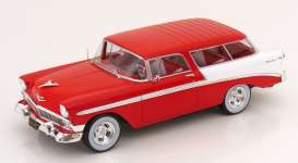 Chevrolet  - Bel Air 1956 red/white - 1:18 - KK - Scale - 181291 - kkdc181291 | Tom's Modelauto's