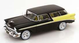 Chevrolet  - Bel Air 1956 black/yellow - 1:18 - KK - Scale - 181293 - kkdc181293 | Tom's Modelauto's