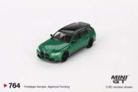 BMW  - M3 Touring 2022 green - 1:64 - Mini GT - 00764-L - MGT00764lhd | Tom's Modelauto's
