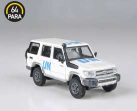 Toyota  - Land Cruiser 76 2014 white/blue - 1:64 - Para64 - 55319 - pa55319lhd | Tom's Modelauto's