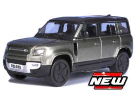 Land Rover  - Defender 110 silver/black - 1:43 - Bburago - 30471Z - bura30471Z | Toms Modelautos
