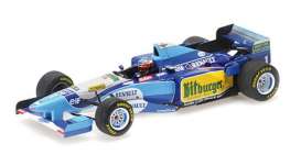Benetton Renault - B195 1995 blue/white/yellow - 1:43 - Minichamps - 517951501 - mc517951501 | Toms Modelautos