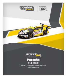 Porsche  - 911 black/yellow - 1:64 - Tarmac - T64-059-19MGP99 - TC-T64-059-19MGP99 | Tom's Modelauto's