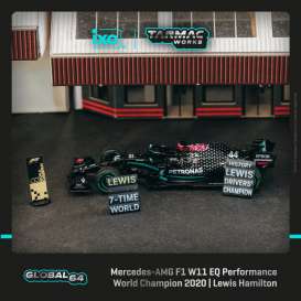 Mercedes Benz  - W11 black - 1:64 - Tarmac - T64G-F036-LH3 - TC-T64G-F036LH3 | Tom's Modelauto's