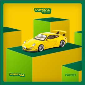 Porsche  - RWB 997 yellow - 1:64 - Tarmac - T64-057-NO - TC-T64-057NO | Toms Modelautos