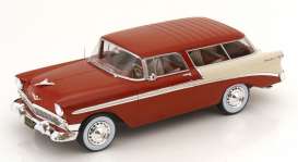 Chevrolet  - Bel Air 1956 brown/cream - 1:18 - KK - Scale - 181294 - kkdc181294 | Tom's Modelauto's